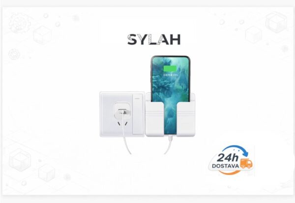 Zidni držač za telefon s prostorom za punjenje